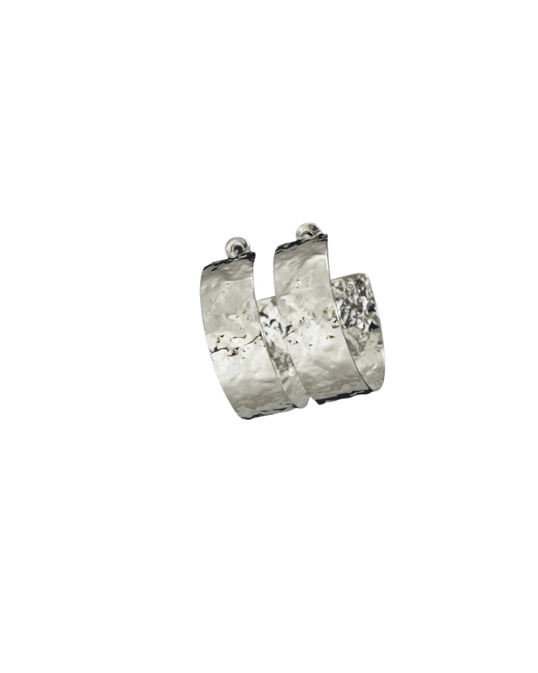 Textured Flat Hoop Earrings