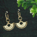 Semi-Circle Chandelier Drop Earrings