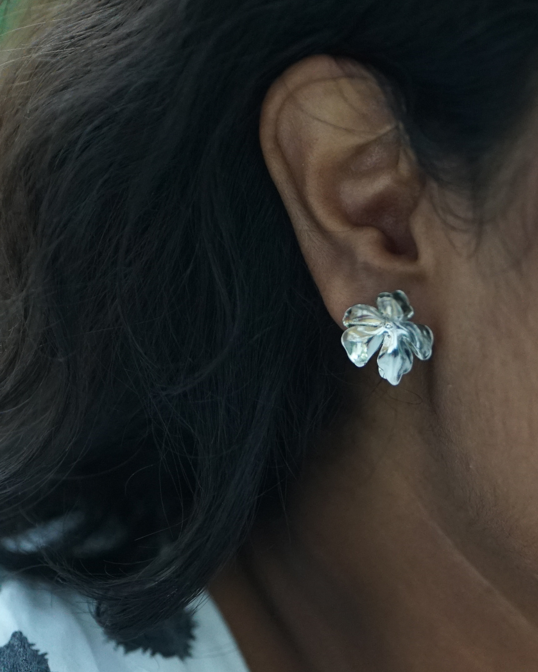 Wrinkled Petal Studs