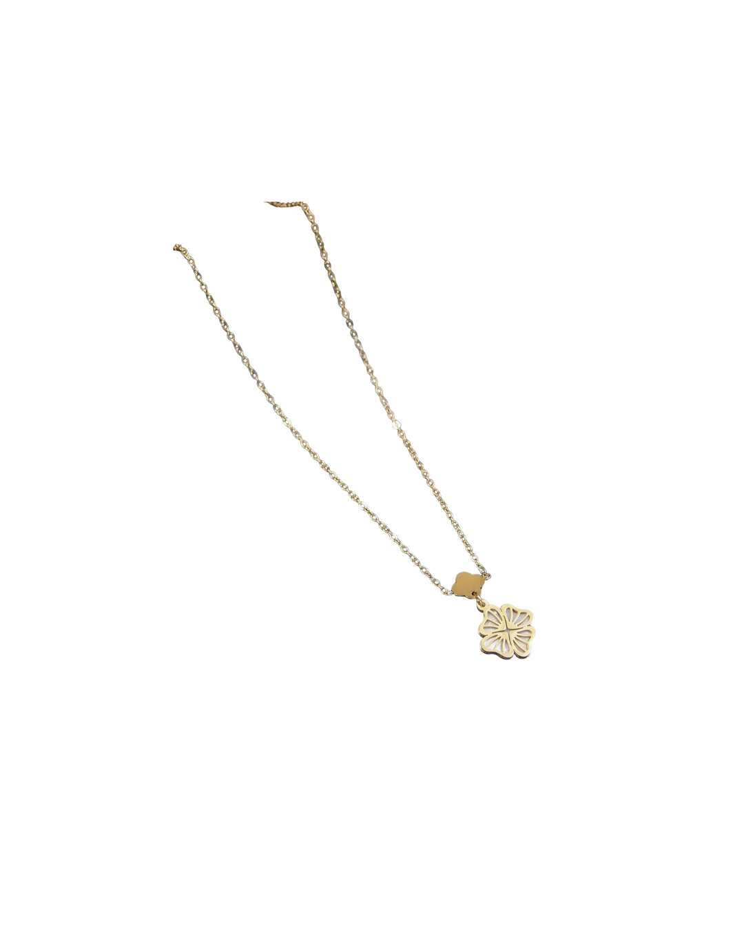 Minimal Floral Pendant Necklace